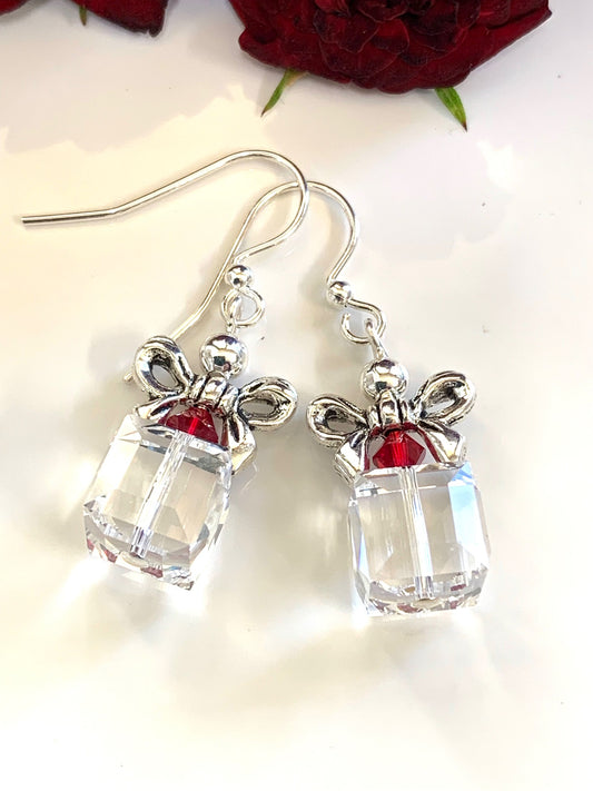 Vintage Swarovski® Christmas Present Earrings